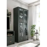 Home Affaire Vitrine Ascot 90 x 43 x 197 cm Grün
