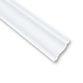 MDEKOR 100 Meter Deckenleisten Styropor XPS Stuckleisten Abschlussleiste Decke Weiss 40 x 40 mm Zierprofile Styroporleisten Deckenleisten Zierleisten Spar...