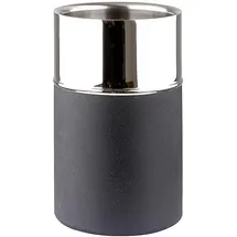 Fink Weinkühler ANDOR, Nassau schwarz, silberfarben, Edelstahl, pulverbeschichtet, Höhe 18 cm