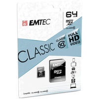 Emtec microSDXC 64 GB Class10 + SD-Adapter