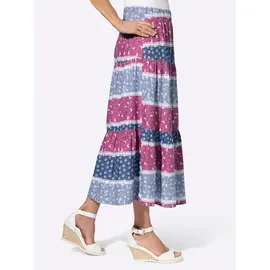Classic Basics Stufenrock Damen Floral Blau 38