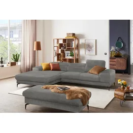 W.Schillig Eckcouch Polyester 3-Sitzer Grau