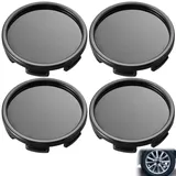 GIONAR 4 Stück Radnabenkappen 58mm, Nabendeckel, Nabendeckel für BMW, für Mercedes, Felgendecke, Radnabendeckel OD 58mm ID 56mm, Aus Hochwertiges ABS