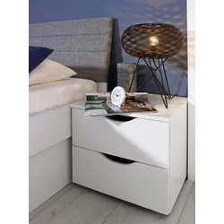 Nachttisch RAUCH "Dresden", weiß, B:47cm H:43cm T:42cm, Tische