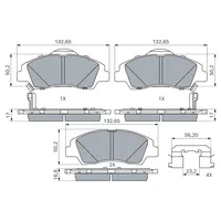 Bosch Bremsbelagsatz, Scheibenbremse