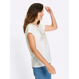 Classic Basics Sieh an! T-Shirt Kurzarm-Shirt Extra kurz gelb|weiß 44