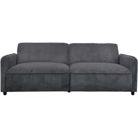 dorel home Schlafcouch Cord u. Velours 3-Sitzer Grau