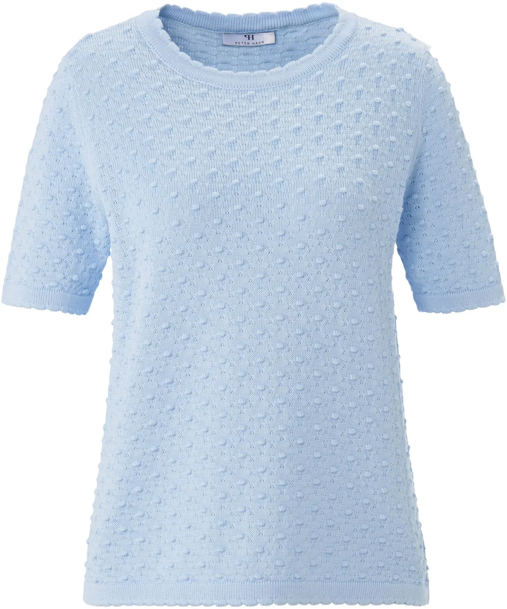 Le pull 100% coton  Peter Hahn bleu