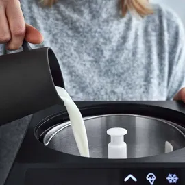 Springlane Eismaschine & Joghurtbereiter Erika 2,5 L mit selbstkühlendem Kompressor 250 W, Eiscrememaschine aus Edelstahl mit Kühl- und Heizfunktion, inkl. Rezeptheft