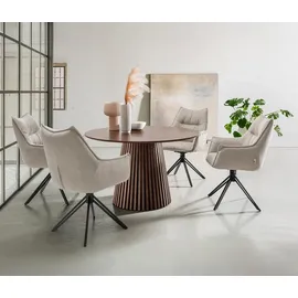 deVries Diningsessel »Ginosa« | 62x66x90cm | schwarz | Polyester / Metall