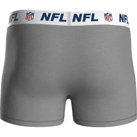 NFL Boxershorts 3er Pack Blau / Grau / Schwarz M