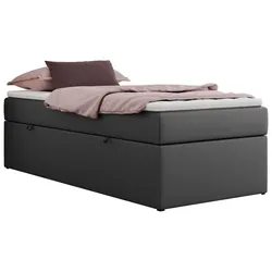 MKS MÖBEL Boxspringbett ZERO 90 Boxspringbett ZERO 90 with Matratze, Einzelbett 90x200 cm ohne Kopfteil, optionaler Topper T25 oder Visco