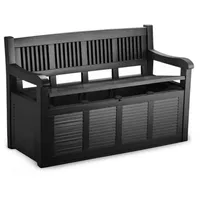 BestLivings Truhenbank 130 x 60 x 85 cm Schwarz