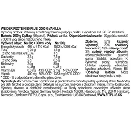 Weider Protein 80 Plus Kokos Pulver 2000 g