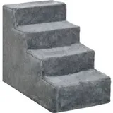 PawHut Haustiertreppe grau Polyester B/H/L: ca. 35x44x60 cm - Grau