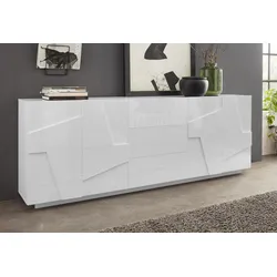 Sideboard INOSIGN "PING", weiß (weiß hochglanz lack), Sideboards, Breite 224 cm