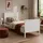 Homestyle4u Einzelbett 90x200cm weiß