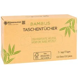 pandoo Taschentücher 3-lagig weiß, 100 St.