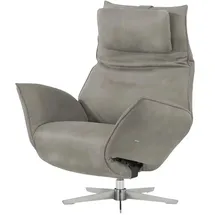 KOINOR Sessel Safira Leder 92 x 113 x 90 cm Grau elektrisch