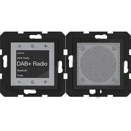 Hager Radio Touch Unterputz DAB+ nachtschwarz glänzend