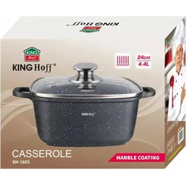 Kinghoff Marmor Kochtopf 4,5L 24 cm rund