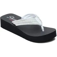 Skechers Damen Vinyasa-Sugar Pie Flipflop, weiß, 39 EU - 39 EU