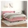 vidaXL Boxspringbett mit Matratze Rosa 140x200 cm Samt