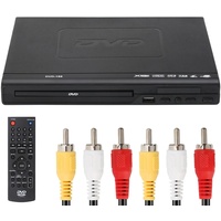 DVD Player, Puseky DVD Player VCD Player für TV mit AV Kabel, CD Player USB Multifunktions-Player mit Fernbedienung für Heimstereoanlage