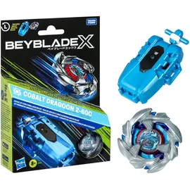 Beyblade X Cobalt Dragoon 2-60C Deluxe linksdrehdes Schnur-Starter Set
