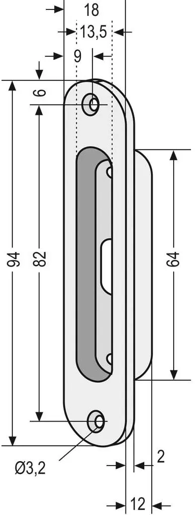 Assa Abloy effeff EINBAUHALTERUNG 10361--------00