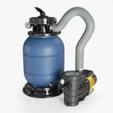 Wiltec Sandfilteranlage HZS-200 für Pools, Filteranlage, Poolfilter, Pumpe, Filterkessel mit Pumpe, Schwimmbadpumpe
