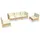 vidaXL Garten-Lounge-Set 5-tlg. creme Kiefer
