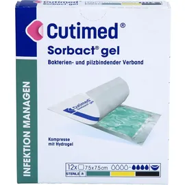 BSN Medical Sorbact Gel Kompressen 7,5 x 7,5 cm 12 St.