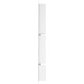 vidaXL Duschnische mit 3 Fächern Hochglanz-Weiß 41x99x9 cm