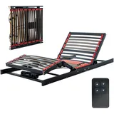 COSYWORLD Cosy2Go Lattenrost 140x200cm elektrischer Lattenrost - Kopf- und Fußteil elektrisch verstellbar - ultraflach, faltbar, für Jede Matratze geeignet - passt in jedes Bett - fertig montiert
