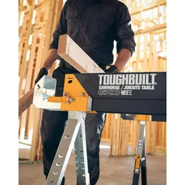 ToughBuilt Konstruktionsböcke Holz/Stahl orange 1 x Paar 1180 kg