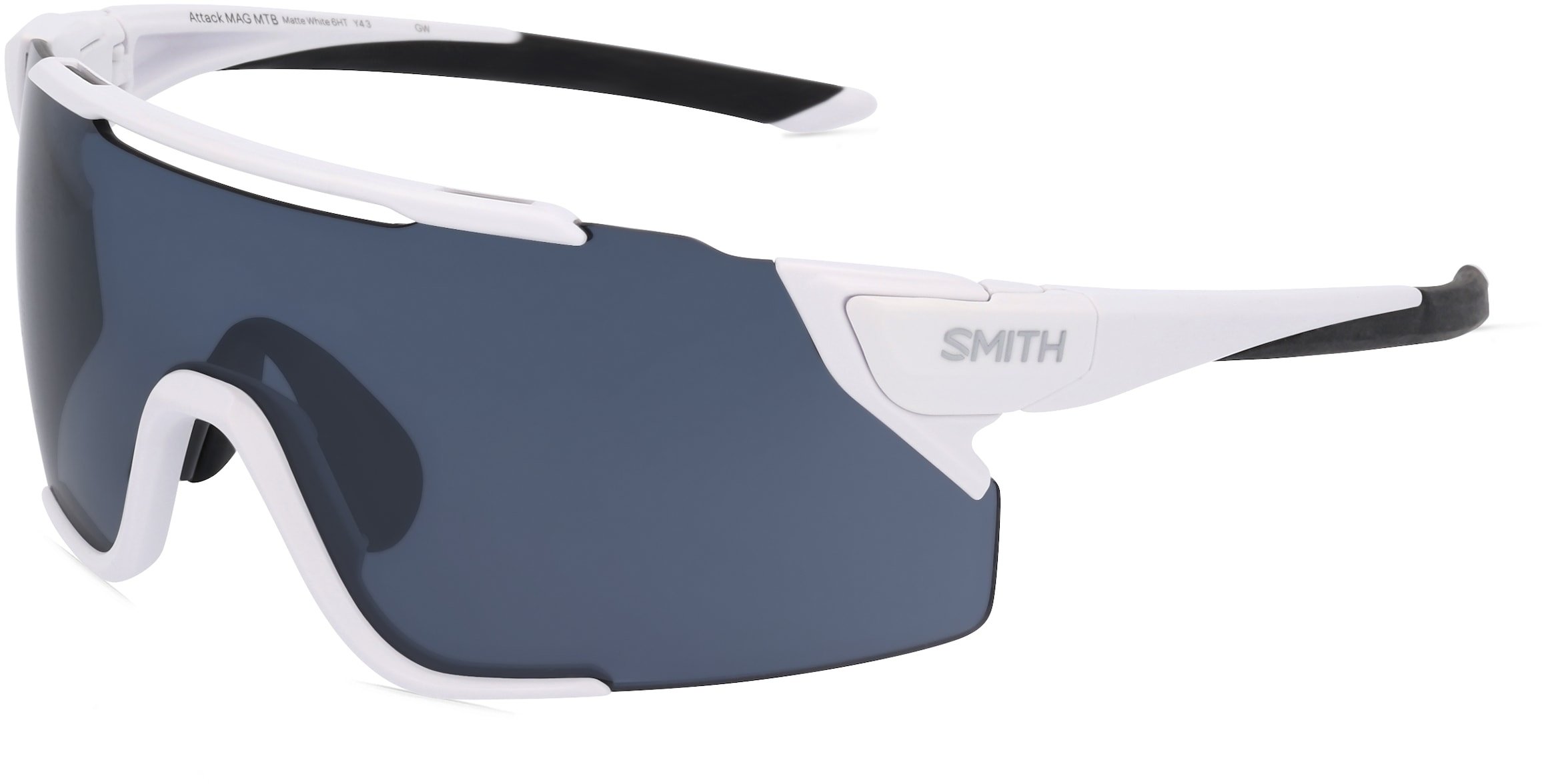 Smith ATTACK MAG MTB Unisex-Sonnenbrille Randlos Monoscheibe Kunststoff-Gestell, Weiss