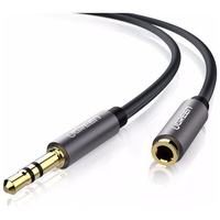 Ugreen AV118 AUX jack audio extender 3.5 mm 5m (black) (5 m), Audio Kabel