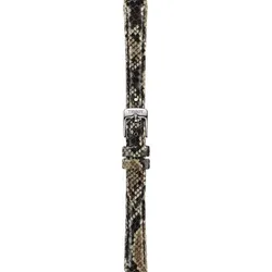 Tissot - Leder Bella Ora Lederband Beige/schwarz 12/10mm T600037890 - braun,python-prägung,rind