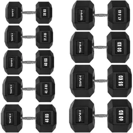 HMS Hex Pro Kurzhantel 16 kg schwarz