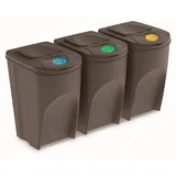 Prosperplast Sortibox Mülleimer 105 l Grau