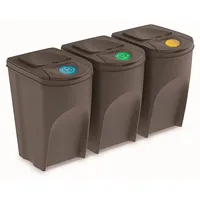 Prosperplast Sortibox Mülleimer 105 l Grau