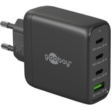 goobay USB-C PD GaN Multiport-Schnellladegerät 68W schwarz