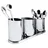 Contacto Besteckhalter 26 x 8 x 12 cm Edelstahl Silber