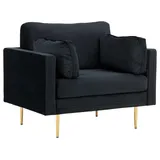 venture home Sessel Boom Polyester 110 x 84 x 86 cm Schwarz