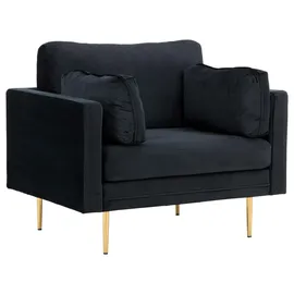 Livetastic Sessel Boom Polyester 110 x 84 x 86 cm Schwarz