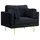 Livetastic Sessel Boom Polyester 110 x 84 x 86 cm Schwarz