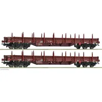 Roco 2-tlg. Set: Rungenwagen ZSSK Cargo 6600186 H0