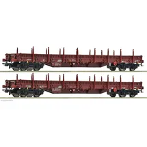 Roco 2-tlg. Set: Rungenwagen ZSSK Cargo 6600186 H0