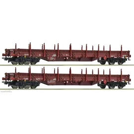 Roco 2-tlg. Set: Rungenwagen ZSSK Cargo 6600186 H0